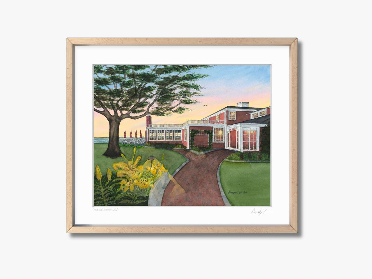 Maple framed and matted watercolor print featured photo